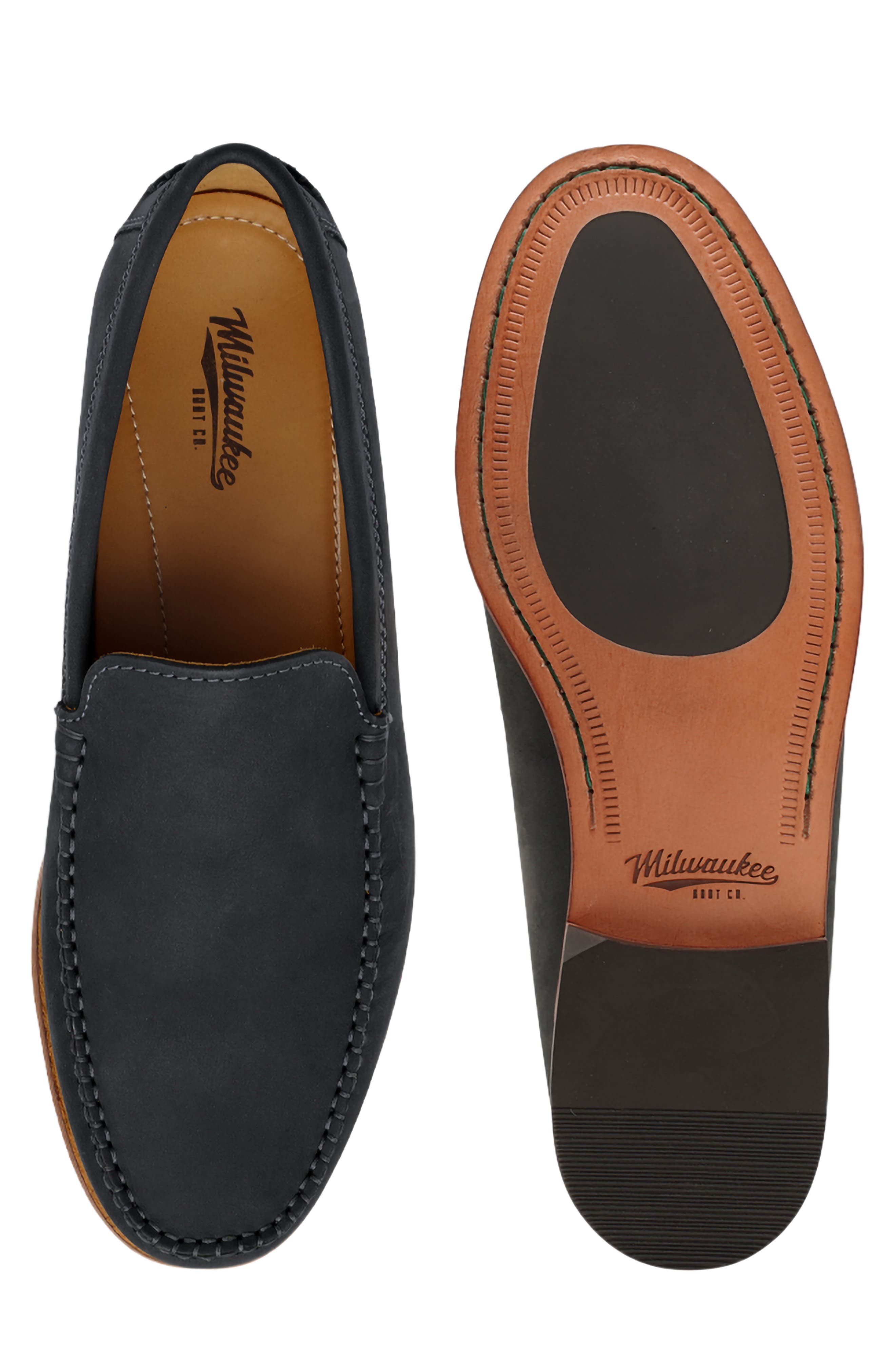 Milwaukee Boot Company Dells Loafer, Alternate, color, Midnight