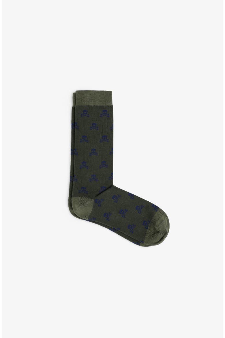 Skull M Socks Kids, Main, color, Khaki