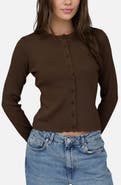 Blu Pepper Scallop Trim Cardigan
