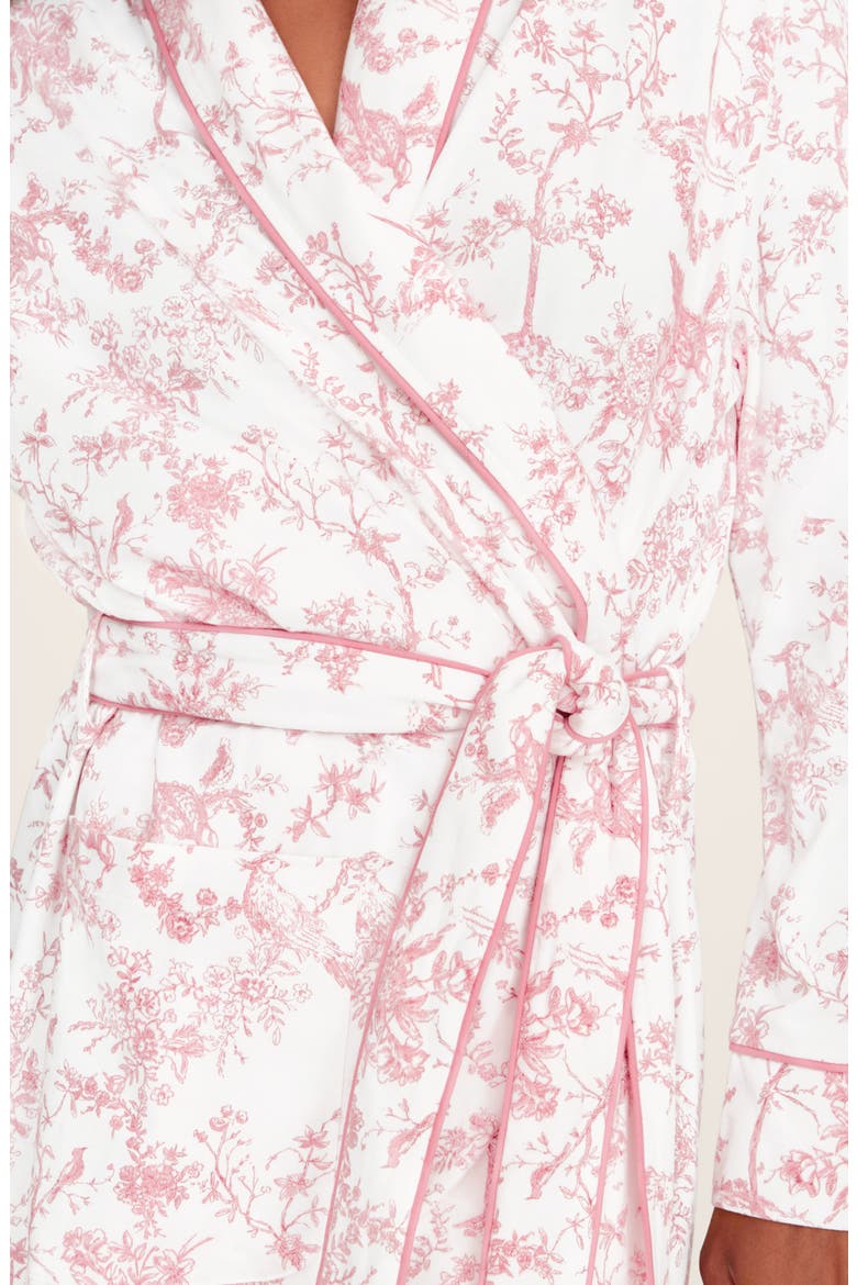 Timeless Toile Pima Cotton Robe, Alternate, color, PINK
