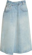 Maison Margiela Wrap Denim Midi Skirt