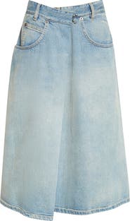 Maison Margiela Wrap Denim Midi Skirt