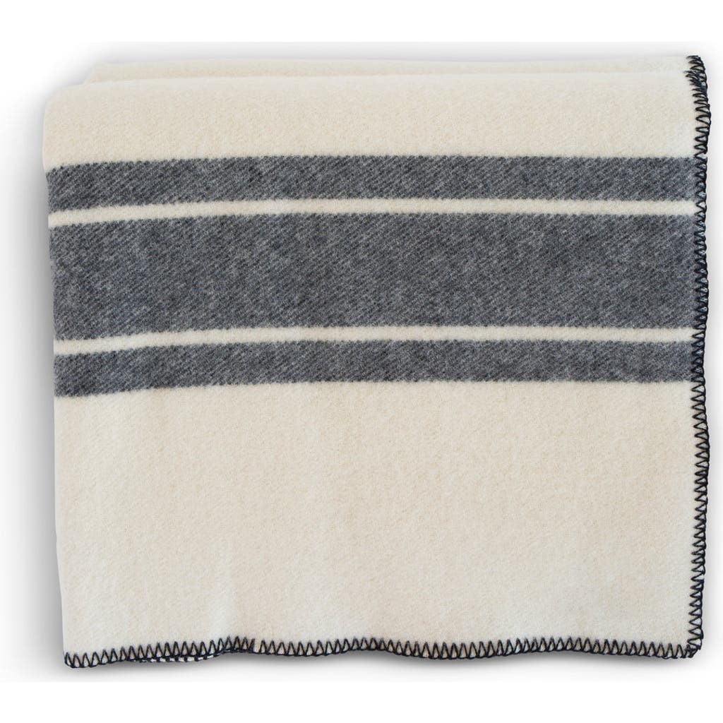 Evangeline A-frame Merino Wool Blankets In Blue