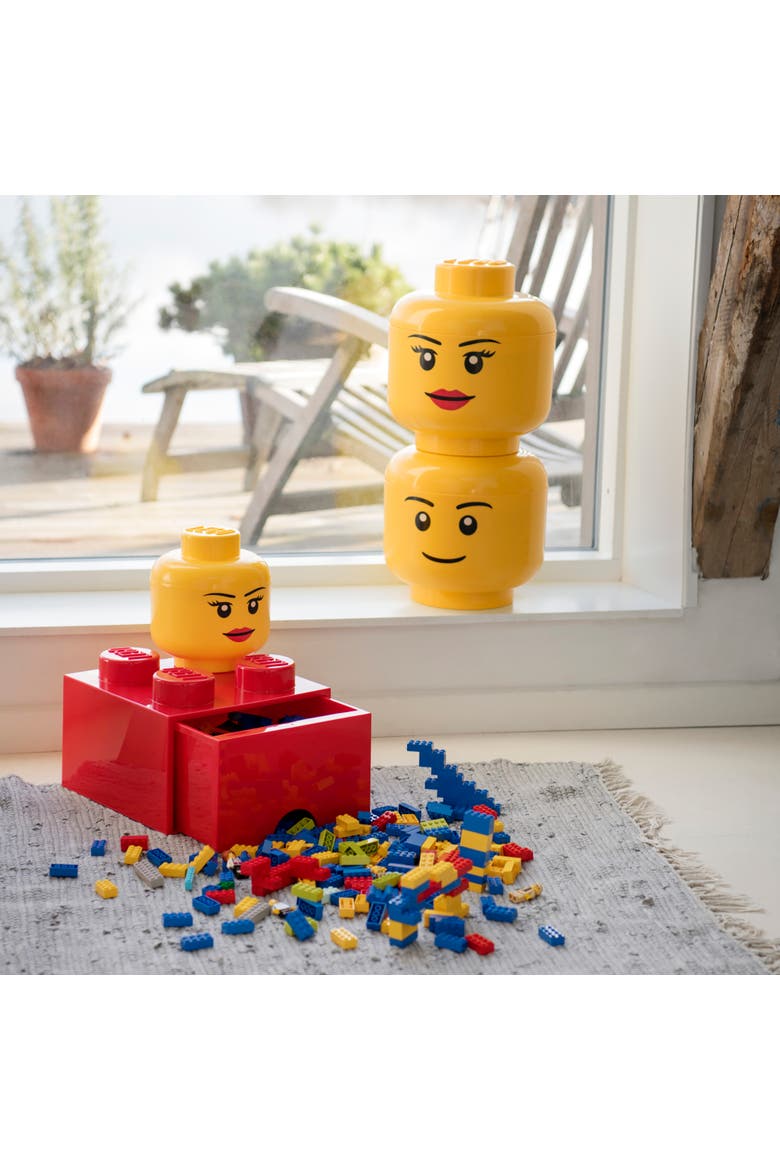 Storage Head Small Girl, Ages 3+, Alternate, color, Yellow