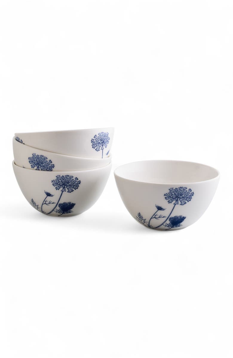 Caskata Summer Blues Cereal Bowl - Porcelain - Set 4, Alternate, color, Blue