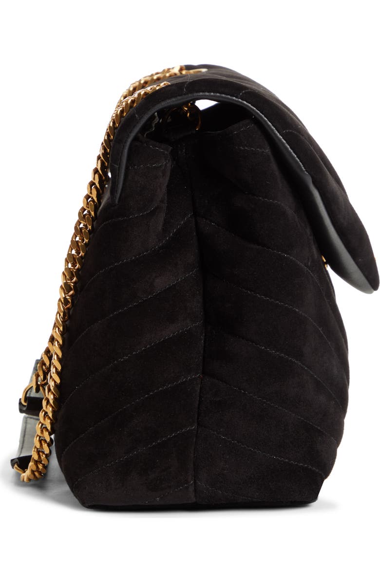 Saint Laurent Medium Lou Matelassé Suede Shoulder Bag, Alternate, color,