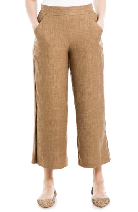 Textured Wide Leg Pants