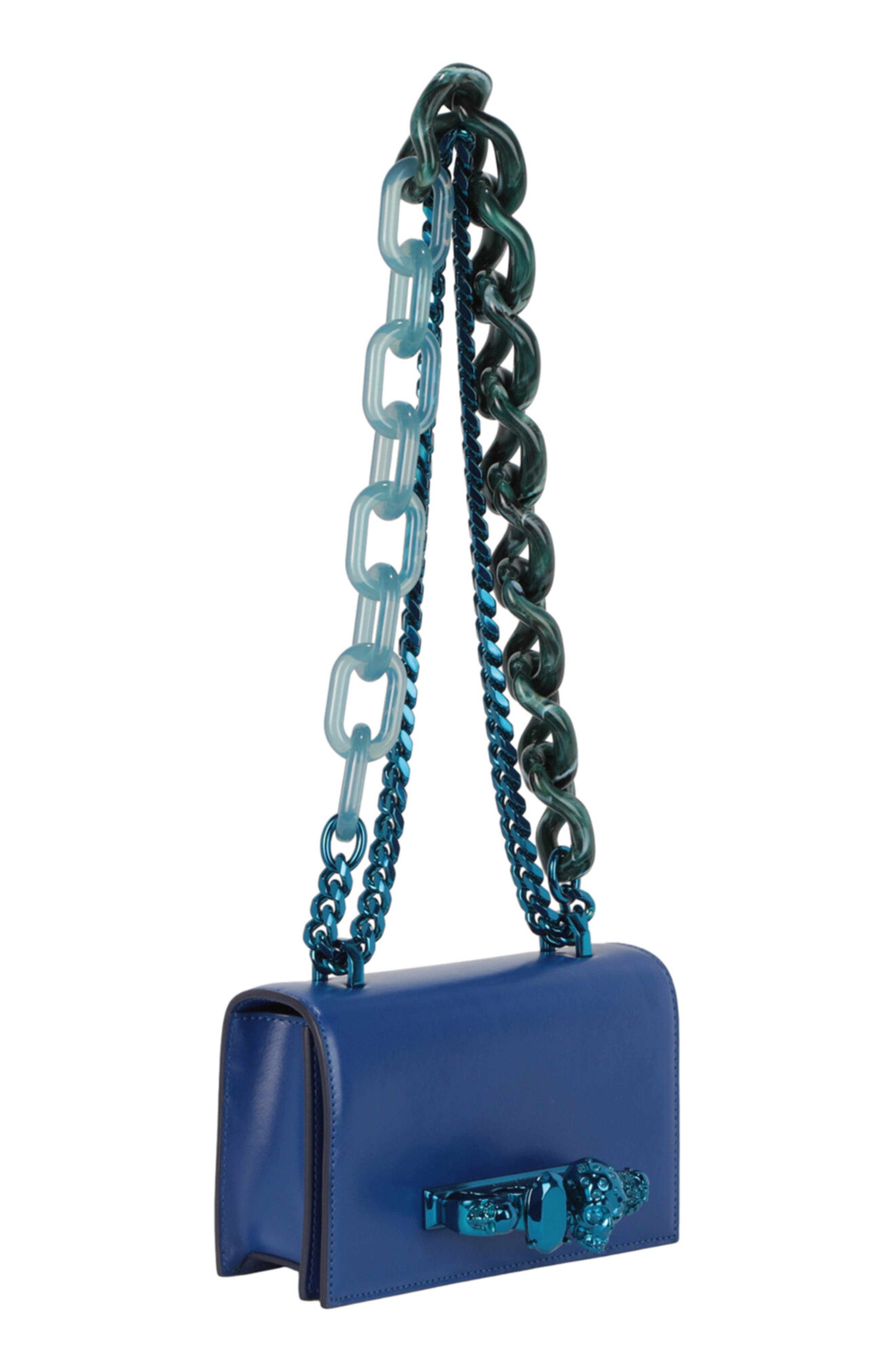 Alexander McQueen Puma Mini Jeweled Crossbody Bag, Alternate, color, 