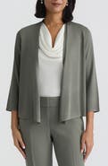 KASPER Crop A-Line Cardigan
