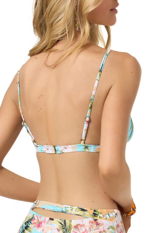 O'neill Islands Tropic Seaside Bikini Top In Blue