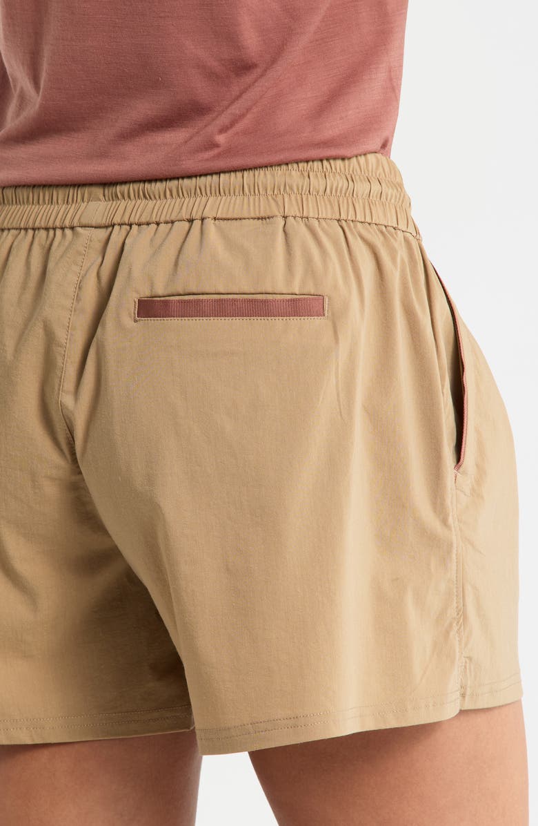 Smartwool Merino Wool Blend Drawstring Shorts, Alternate, color, Khaki