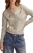 Lucky Brand Cloud Soft Embroidered Cardigan
