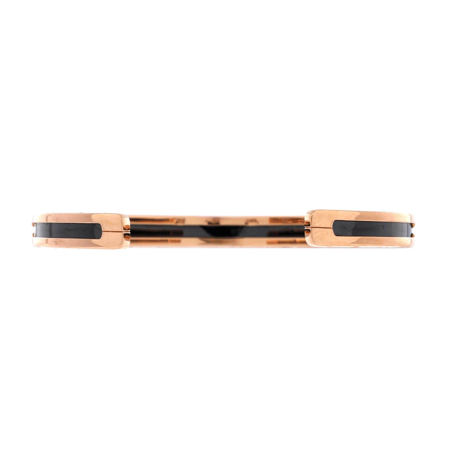 B.Zero1 Cuff Bracelet 18K Rose Gold and Coated Stainless Steel, Alternate, color, Metallic Gold