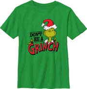 The Grinch Boy's Dr. Seuss Christmas Don't Be a Grinch Graphic T-Shirt