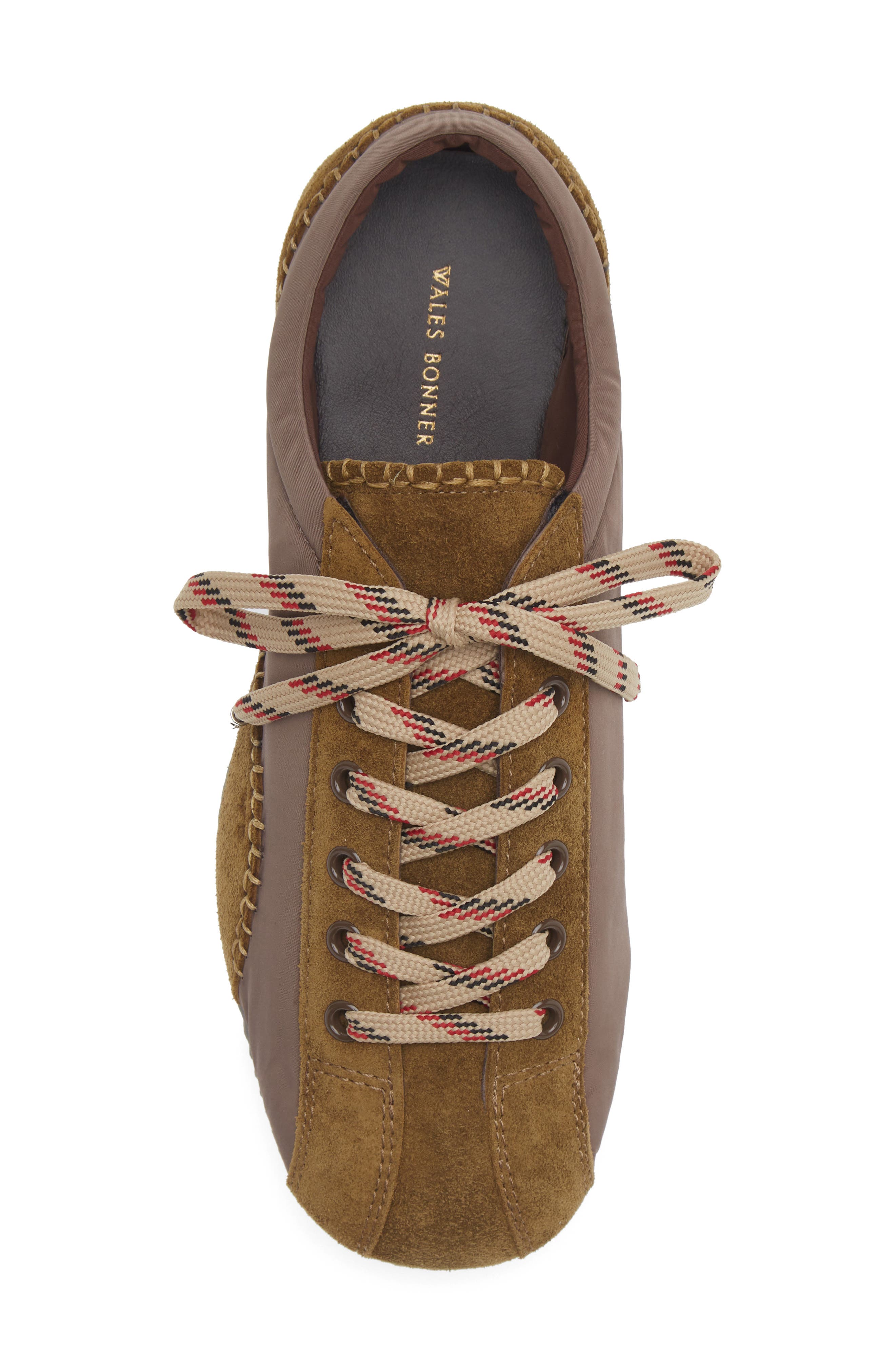 Wales Bonner Paris Leather & Suede Sneaker, Alternate, color, Olive/ Taupe