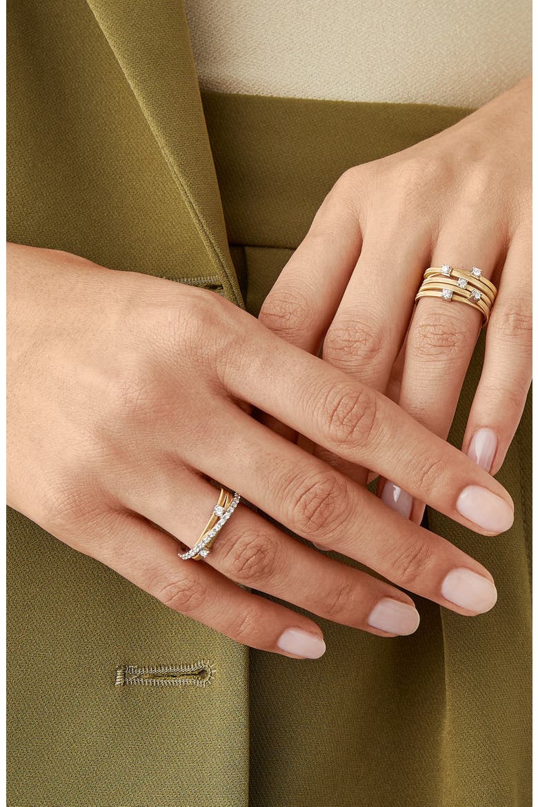 Goa Diamond Coil Ring, Alternate, color, YELLOW/ WHITE GOLD