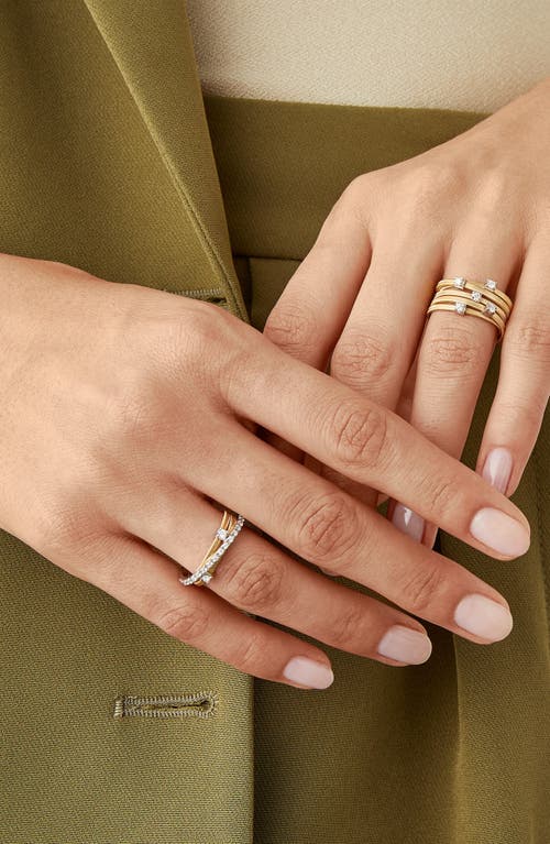 Marco Bicego Goa Diamond Coil Ring In Gold