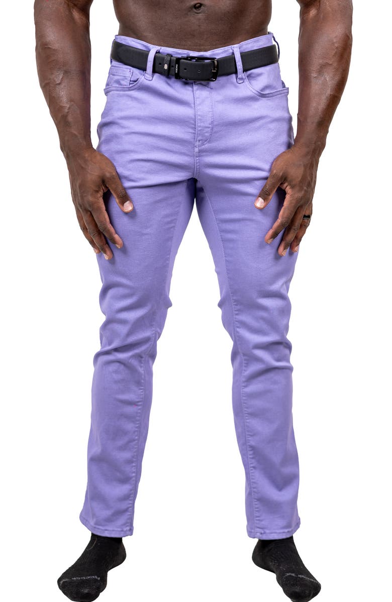 Maceoo Marthyr Stretch Skinny Jeans, Main, color, Purple