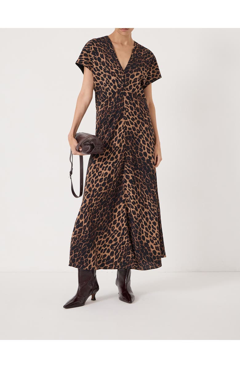 Hush Grace Air Flow V-Neck Maxi Dress, Alternate, color, Soft Leopard