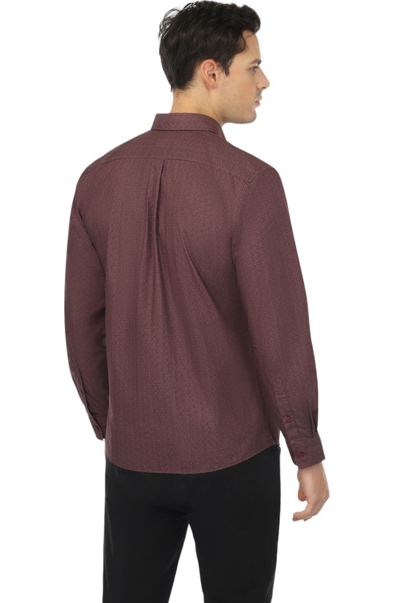 Vustra Men's Maple Grove Print Button-Down Shirt, Alternate, color, 