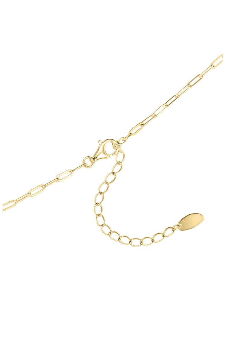 Pavé Duo Interlock Necklace, Alternate, color, GOLD