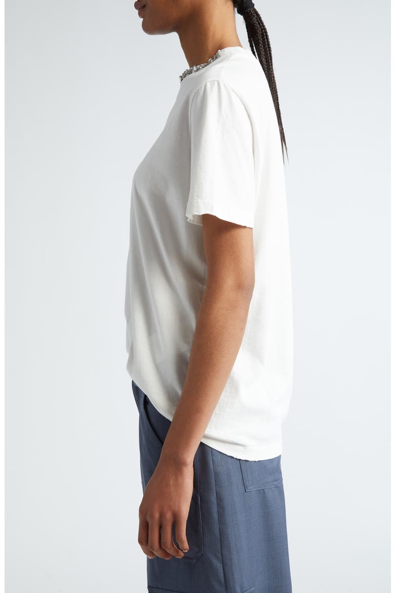 Distressed Cotton T-Shirt, Alternate, color, VINTAGE WHITE