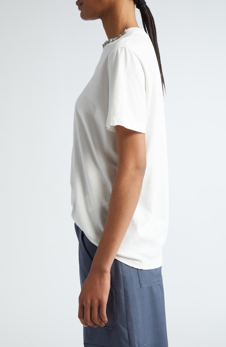 Golden Goose Distressed Cotton T-Shirt, Alternate, color, Vintage White