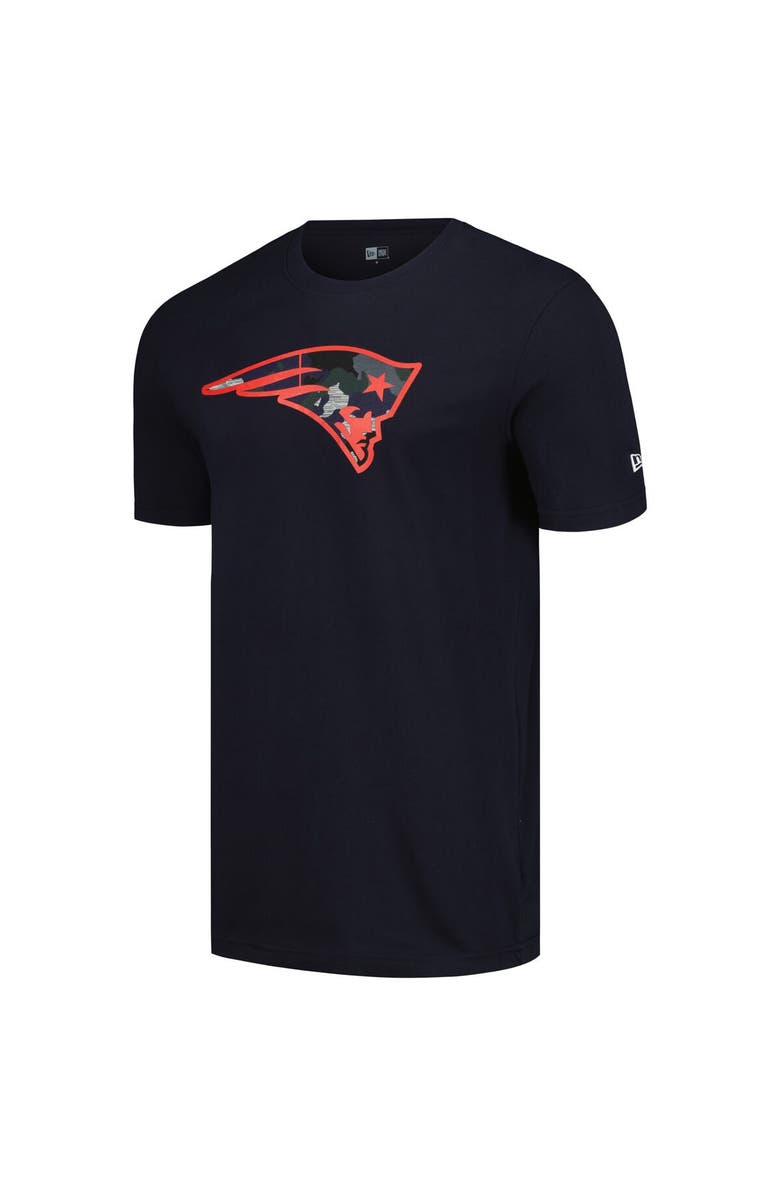 New Era Men's New Era Navy New England Patriots Camo Logo T-Shirt, Alternate, color, 