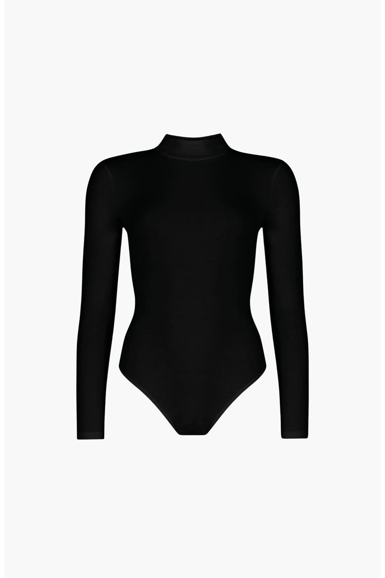 Lexi Turtleneck Bodysuit, Alternate, color, Espresso