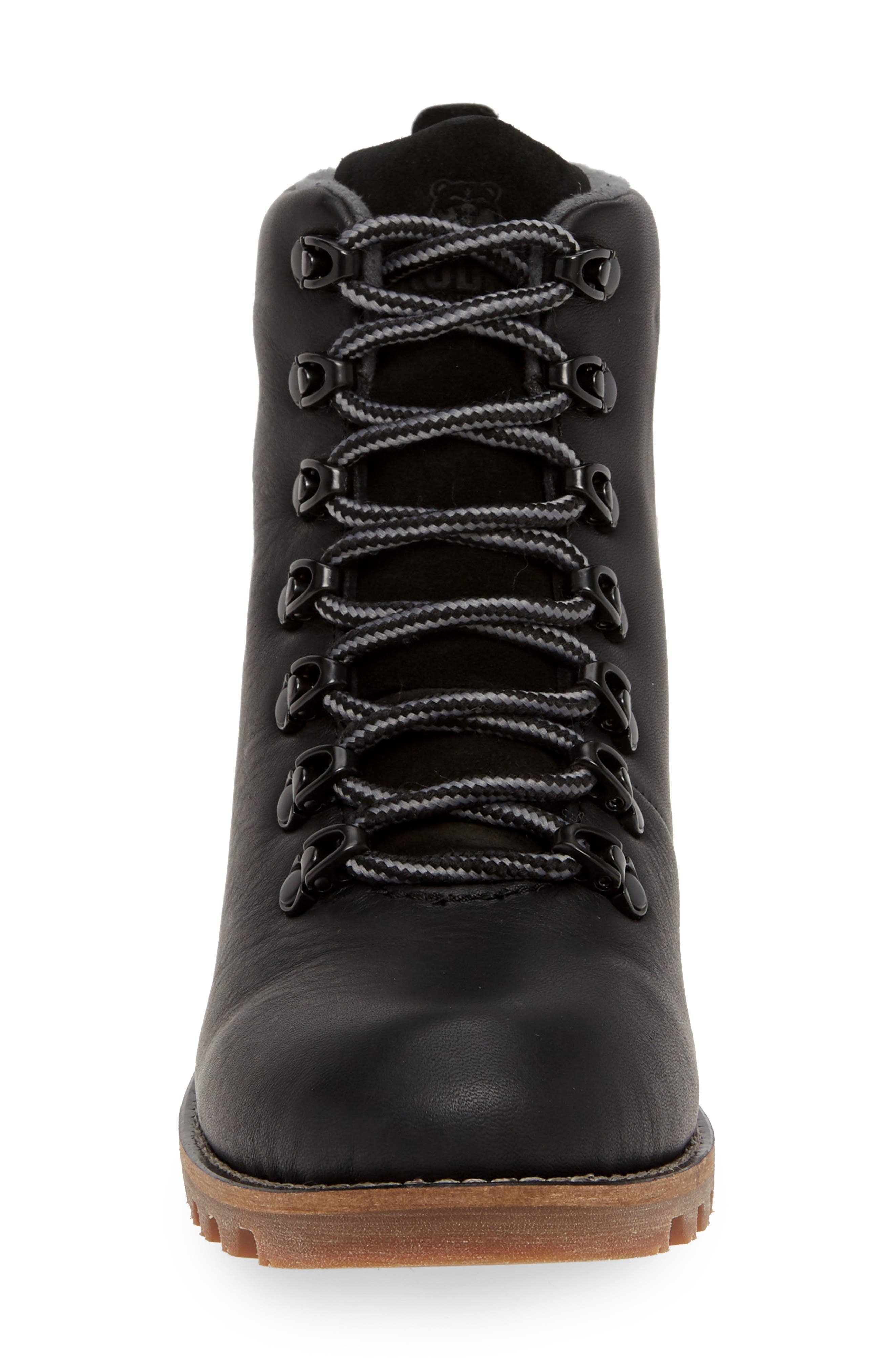 Fernie Waterproof Insulated Boot, Alternate, color, BLACK LEATHER