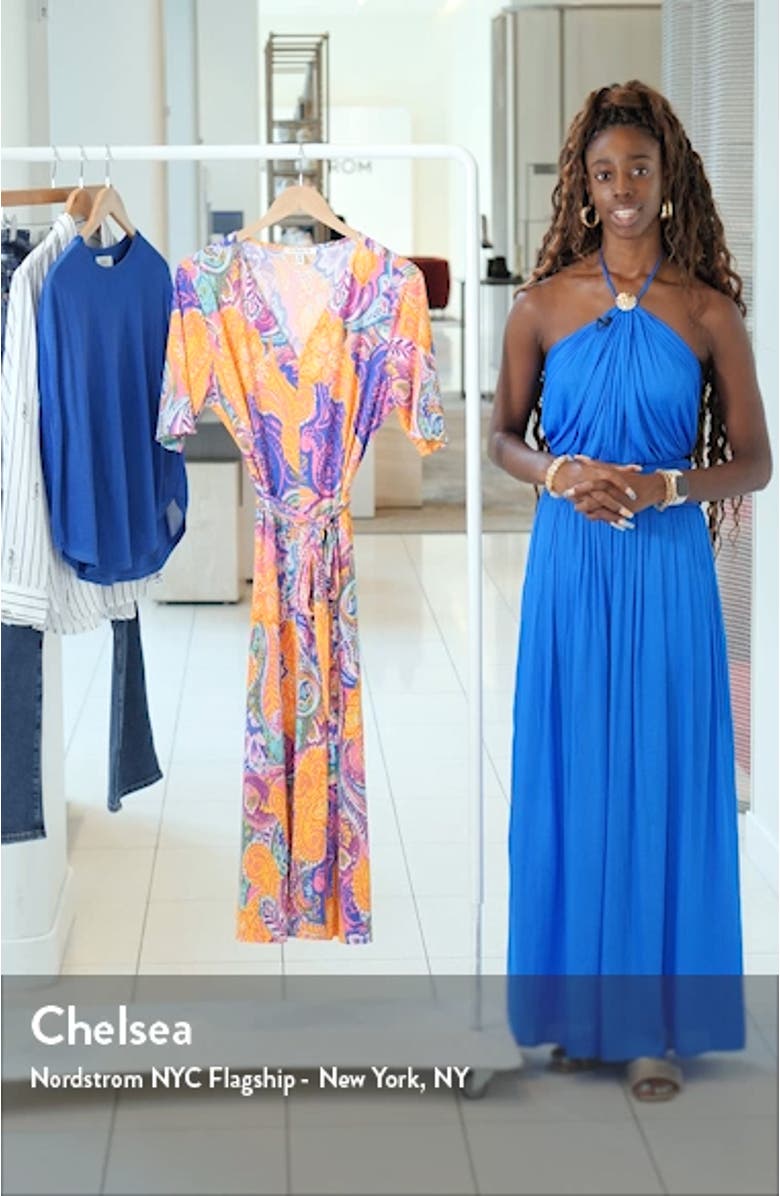 V-Neck Belted Midi Dress, sales video thumbnail