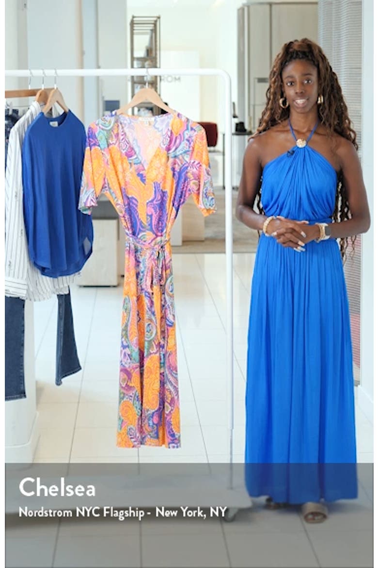 V-Neck Belted Midi Dress video