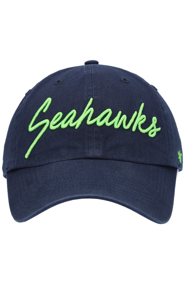 '47 Women's '47 College Navy Seattle Seahawks Vocal Clean Up Adjustable Hat, Alternate, color, Navy