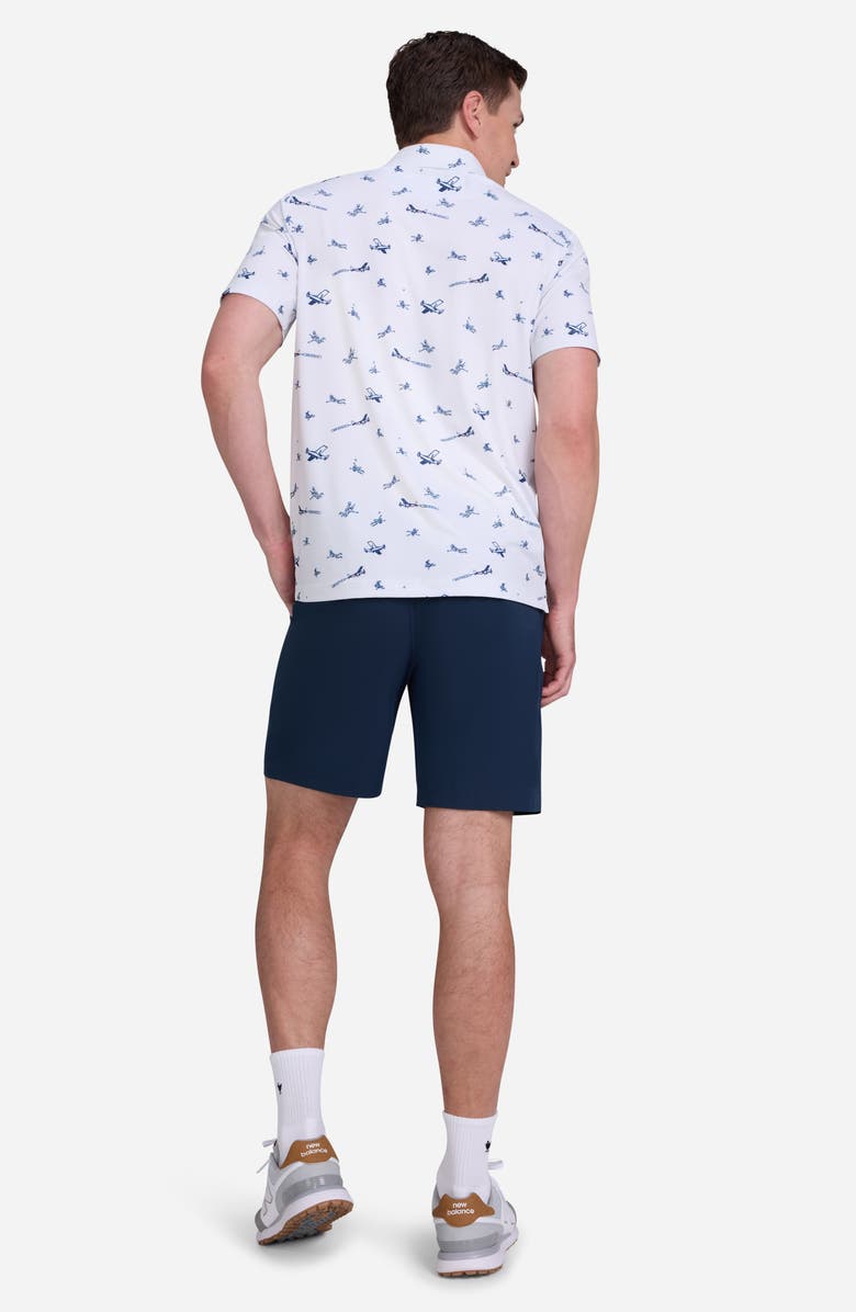 Bad Birdie Let It Fly Skydiver Print Performance Golf Polo, Alternate, color, Let It Fly