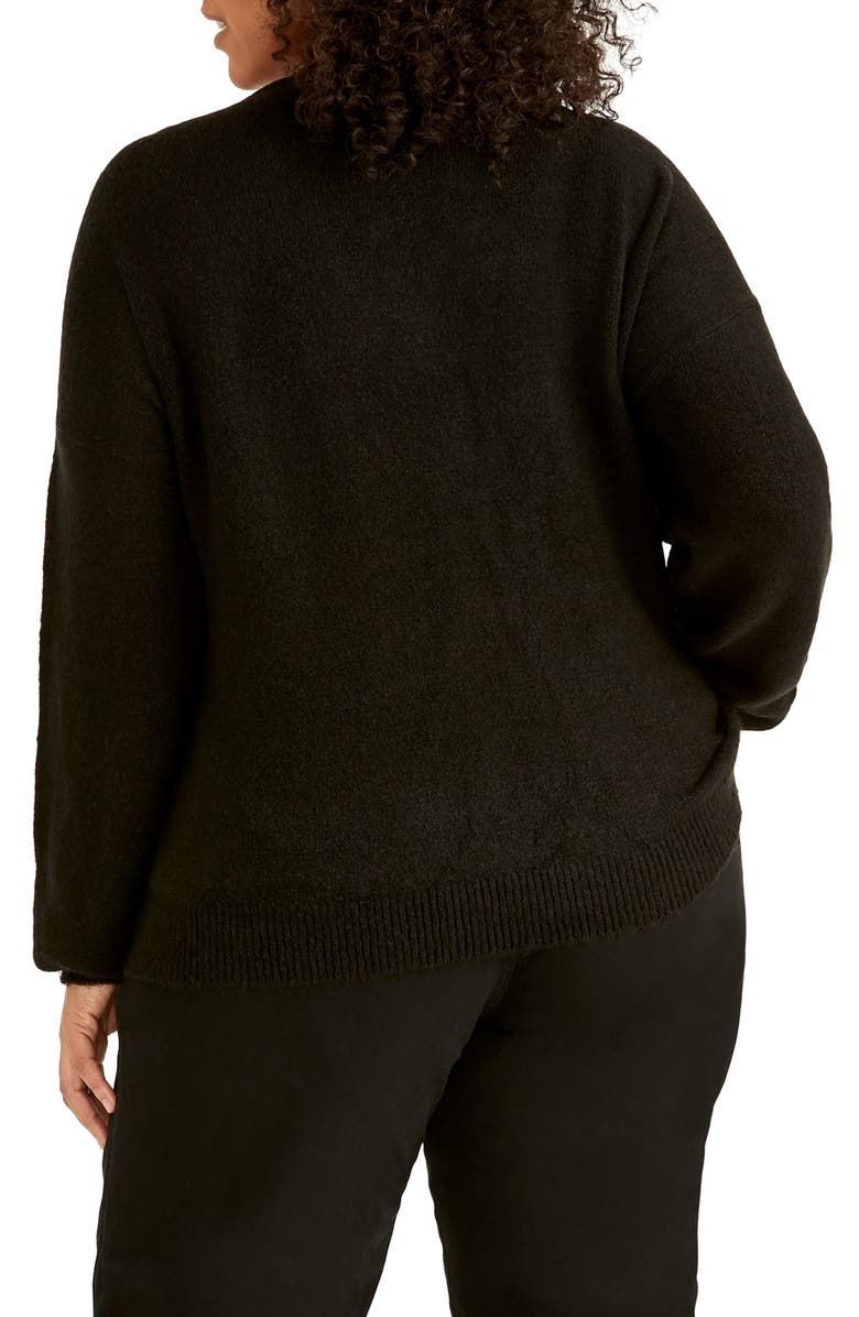 RACHEL Rachel Roy Fuzzy Cotton Blend Sweater, Alternate, color,
