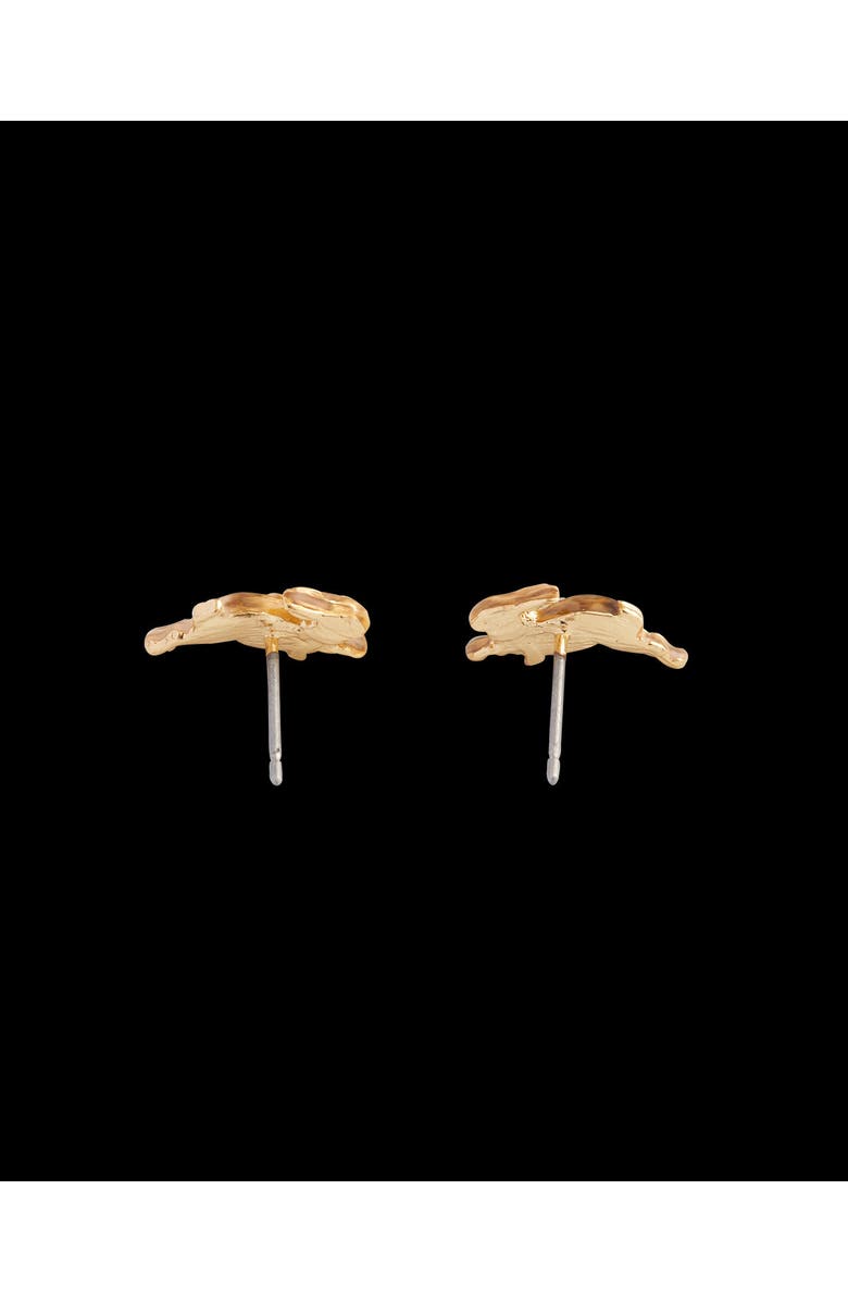 Fable England Cosy Bunny Stud Earrings, Alternate, color, Multi & Gold