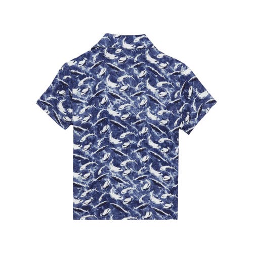 Vilebrequin Cotton Shirt In Bleu Marine