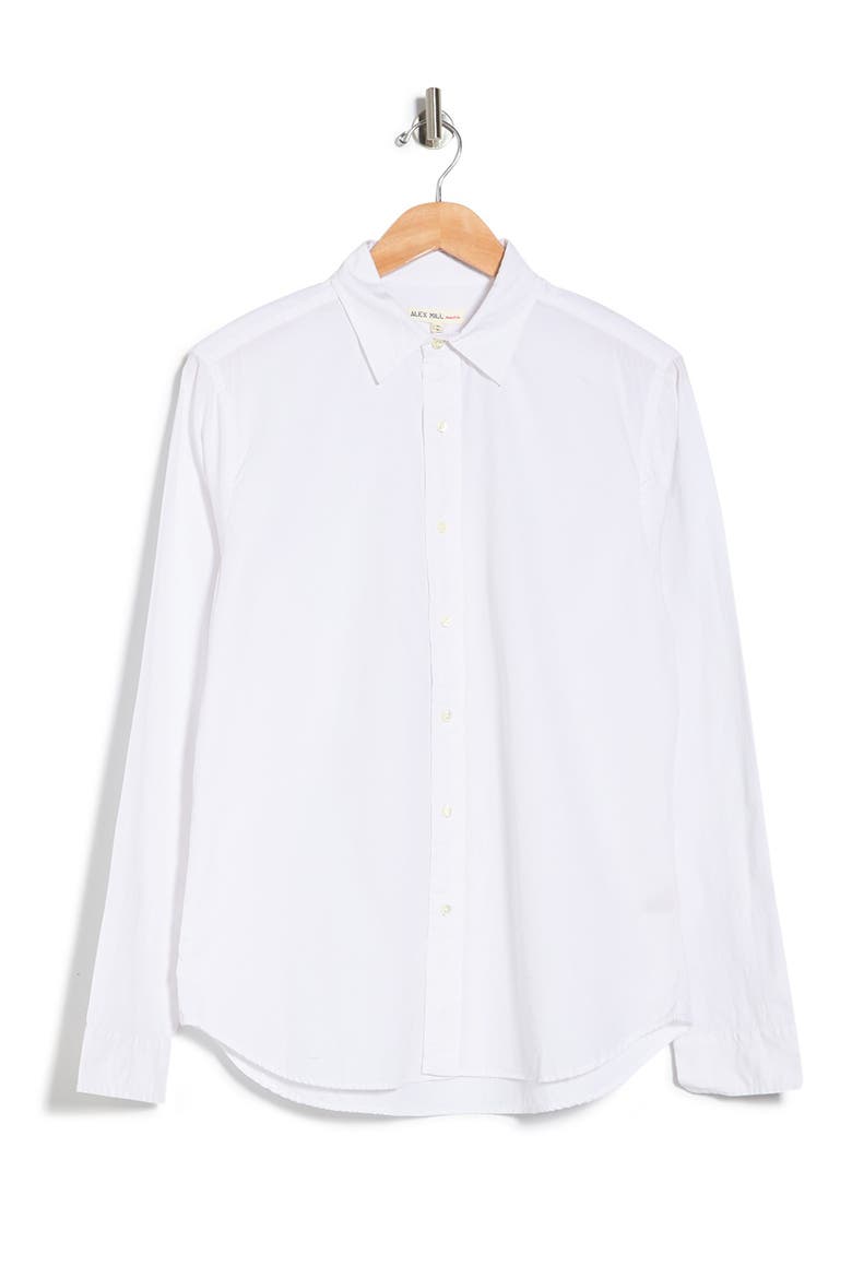 End on End School Regular Fit Button-Up Long Sleeve Shirt, Alternate, color, WHITE