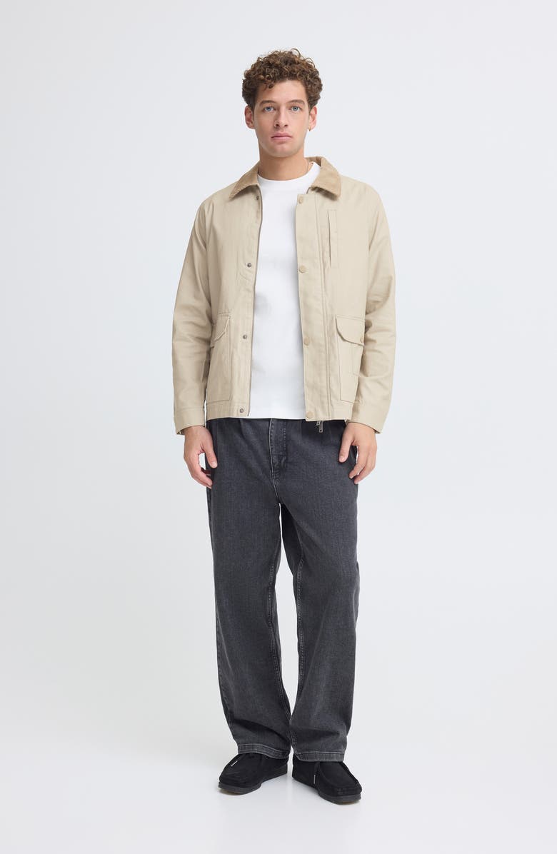 CASUAL FRIDAY Waxed Cotton Canvas Jacket, Alternate, color, Island Fossil
