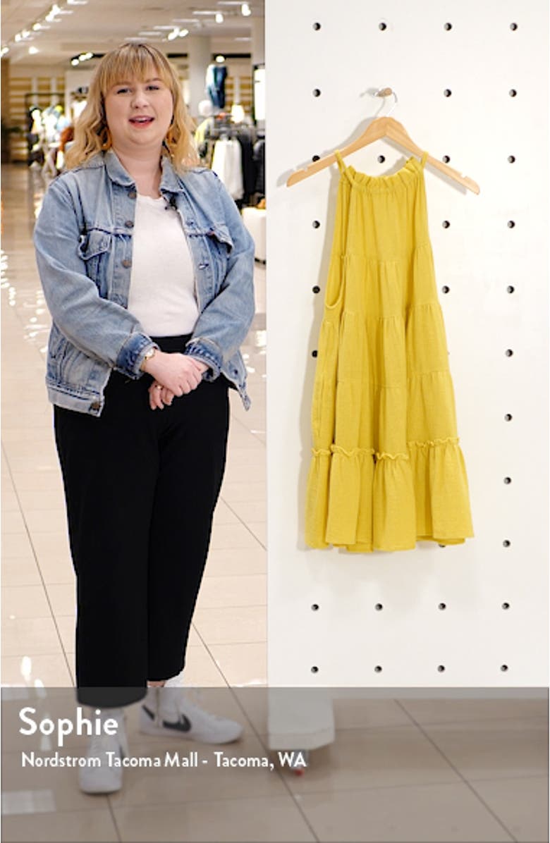 free-est Lera Ruffle Trapeze Dress, sales video thumbnail