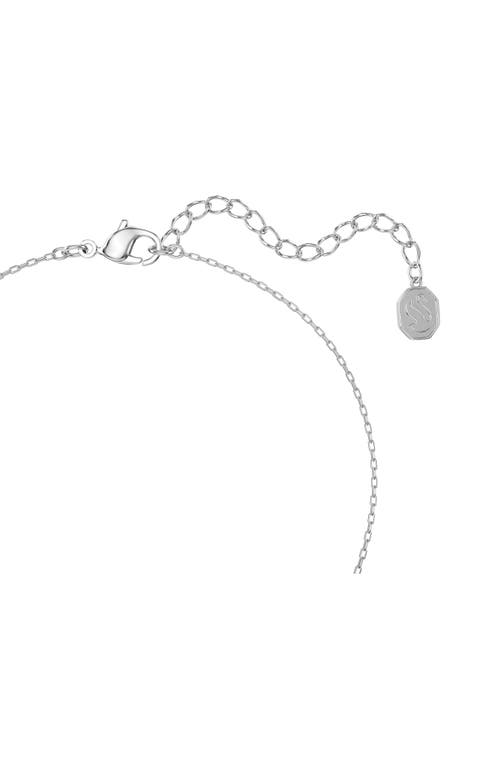 Swarovski Magic Rhodium Plated Pendant Necklace In Silver