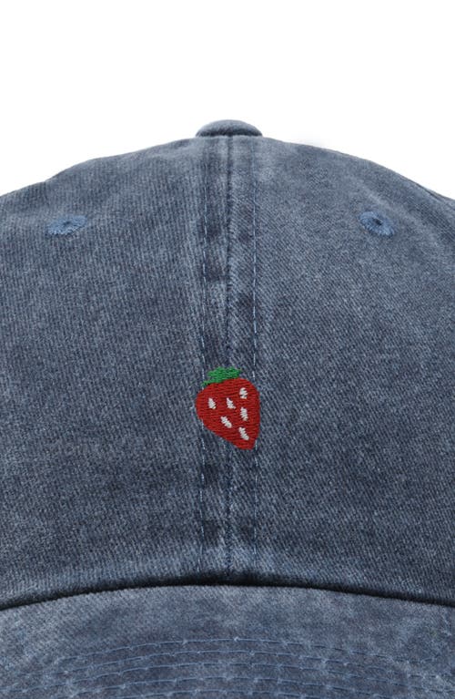 Dalix Lil Strawberry Dad Cap In Blue