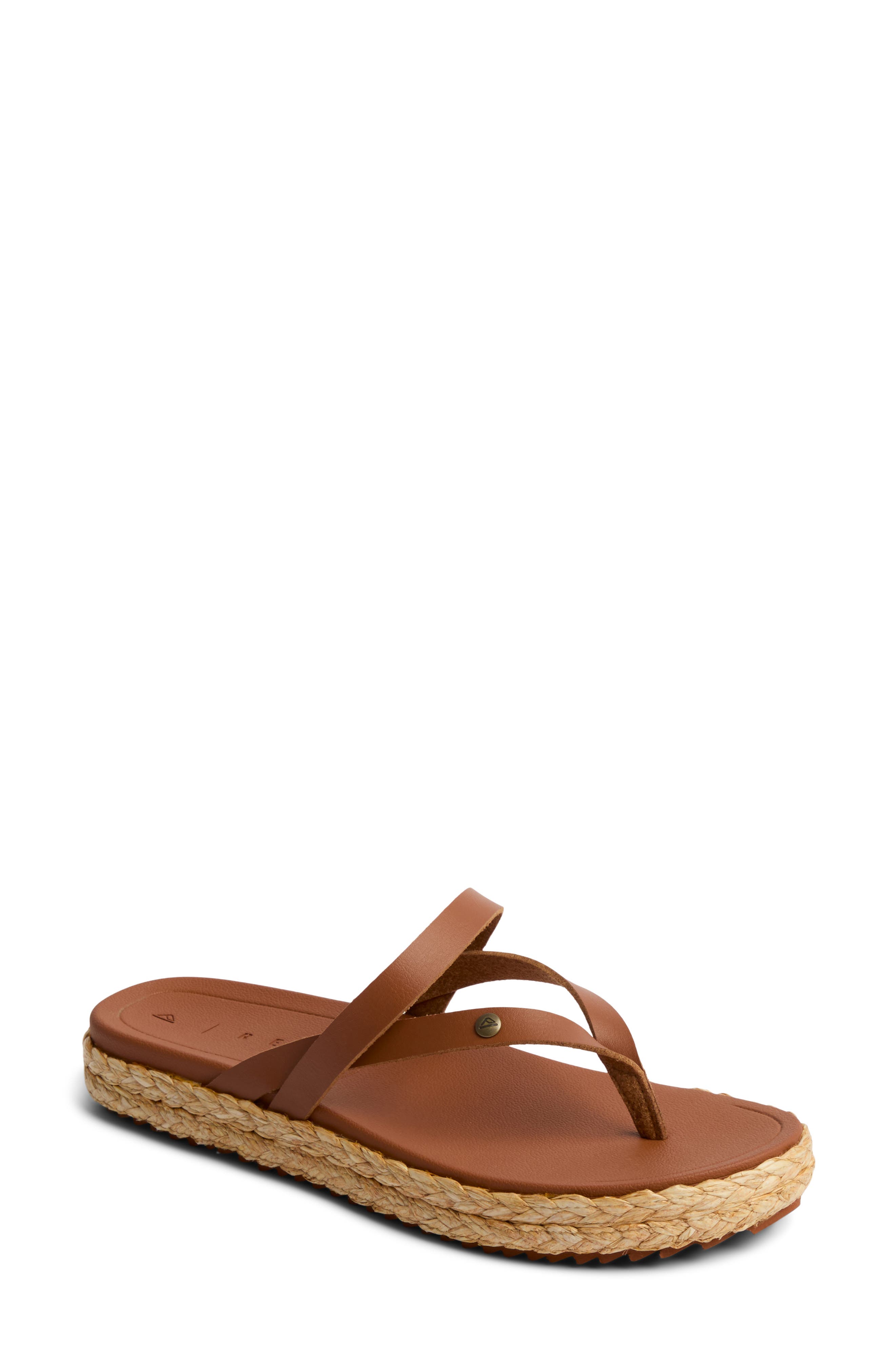 Reef Vista Carmen Platform Flip Flop, Main, color, Cocoa