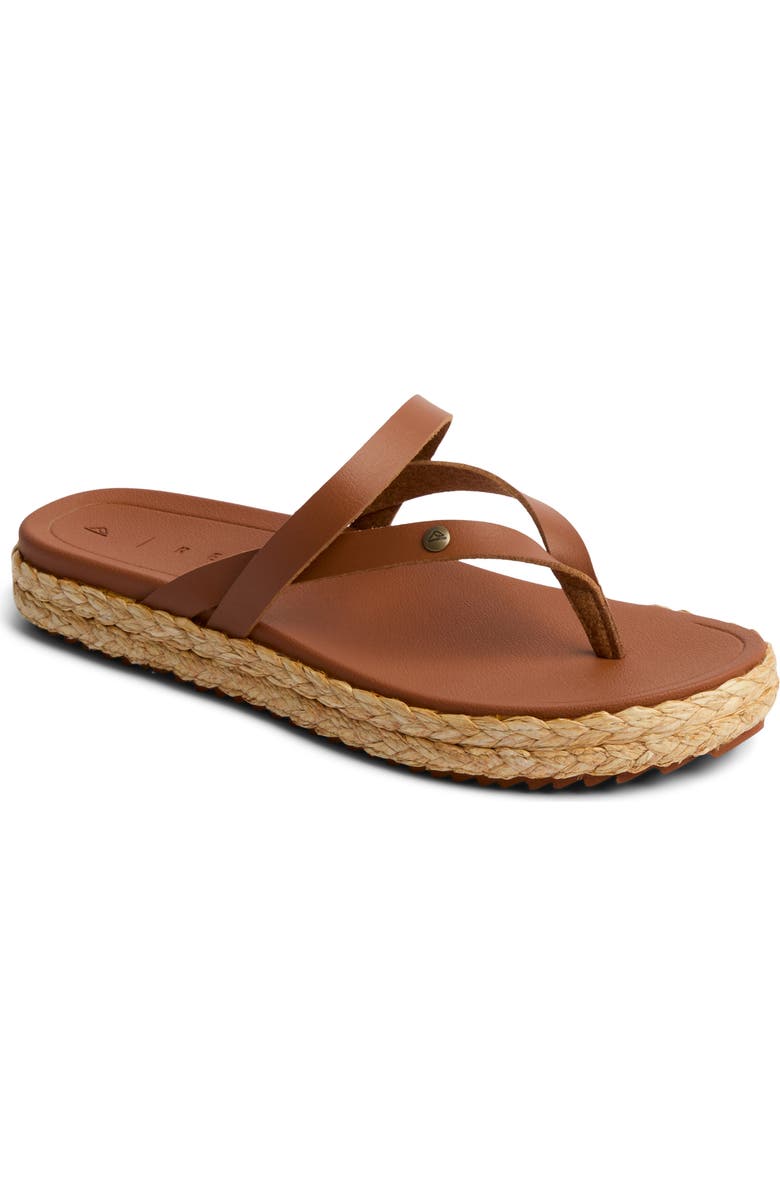 Reef Vista Carmen Platform Flip Flop, Main, color, Cocoa