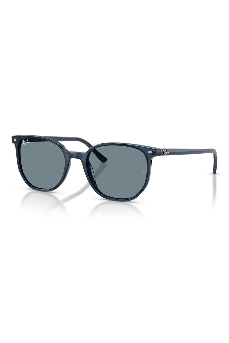 52mm Square Sunglasses, Alternate, color, TRANSPARENT BLUE/ BLUE