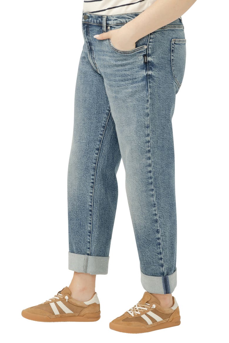Relaxed Straight Leg Jeans, Alternate, color, WILLOW