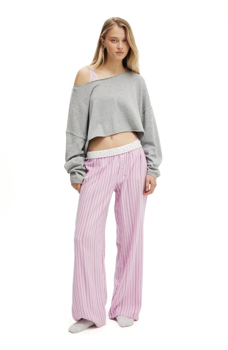 Body Women's Off The Shoulder Cropped Knit, Alternate, color, Grey Marle