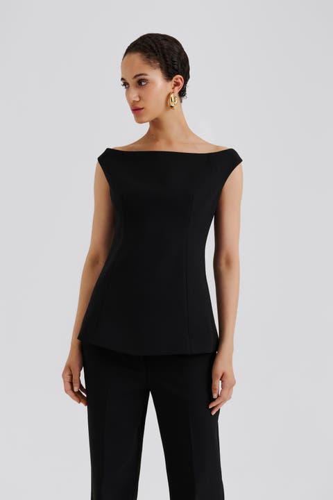 Diora Half Off Shoulder Top