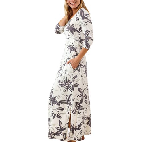 Uv Skinz Scoop Neck Maxi Dress In Breezy Floral