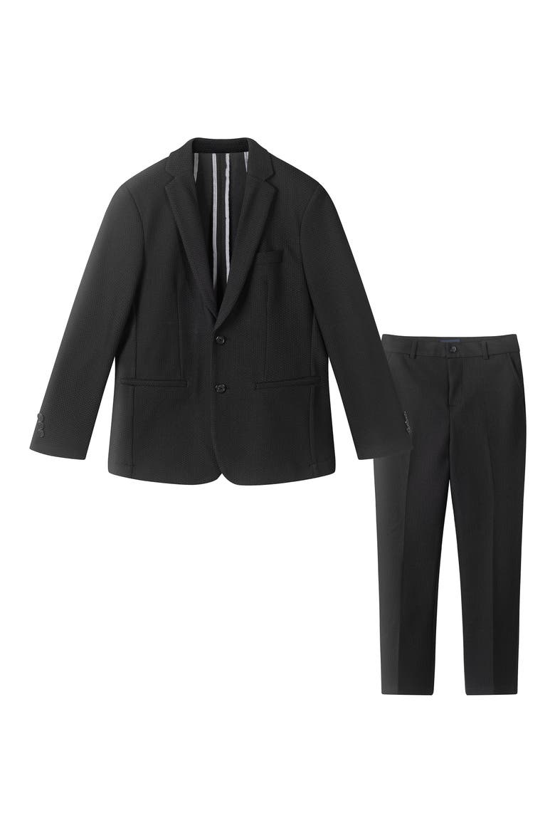 Kids' Stretch Two-Piece Suit, Main, color, BLACK MESH